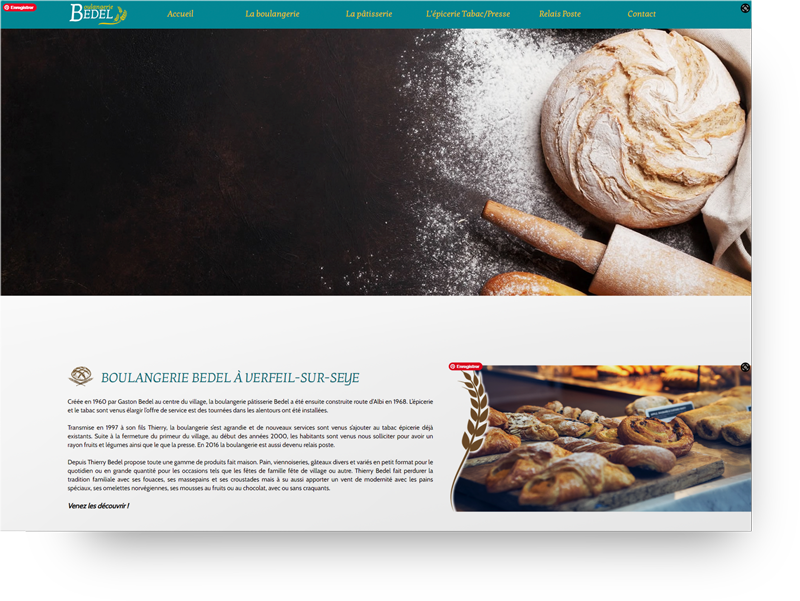 creation site boulangerie tarn