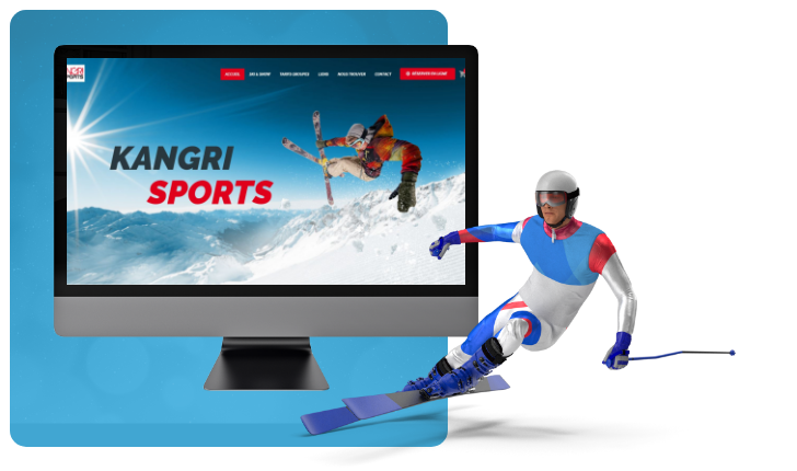 Refonte du site de Kangri Sports, loueur de skis et snow à Saint-Lary