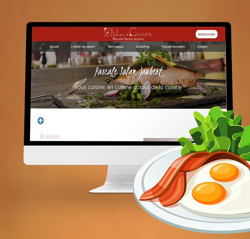 Création du site internet d'un professionnel de cuisine
