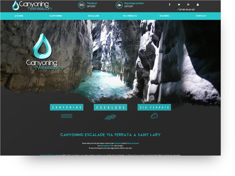 creation site canyoning pyrenees