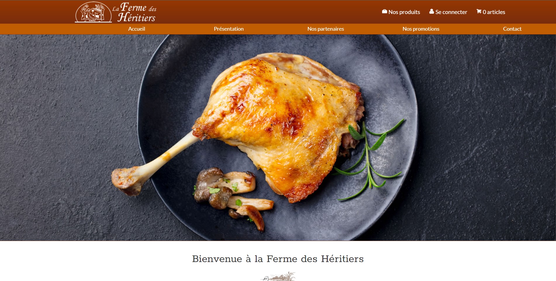 Création du site internet pour un producteur de foie gras