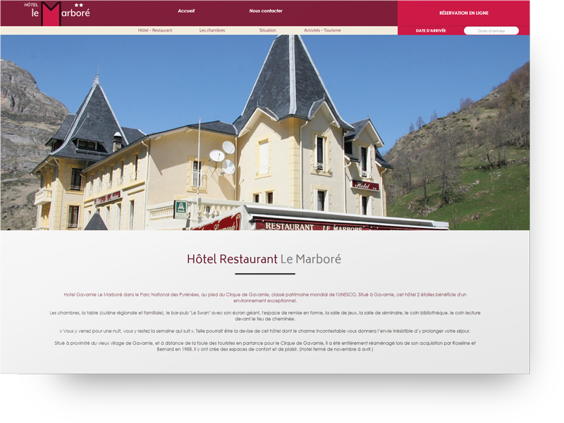 creation site internet hotel restaurant