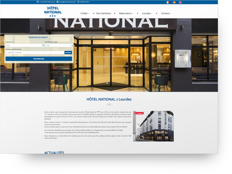 creation site hotel lourdes