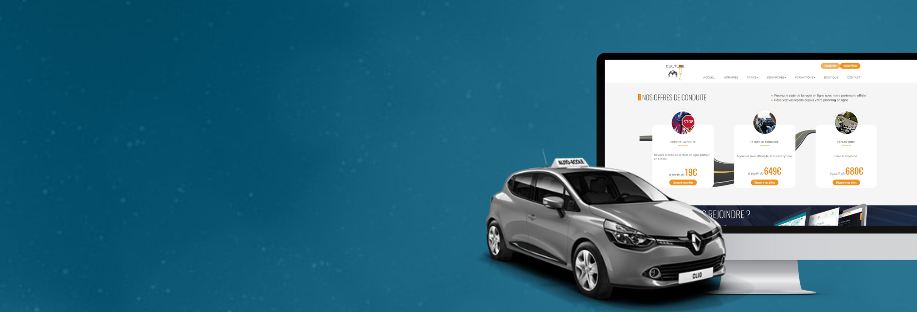 Création d'un site internet pour une auto-école