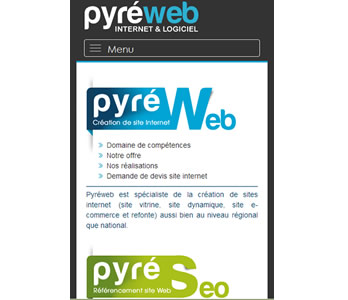 Pyréweb.com version mobile