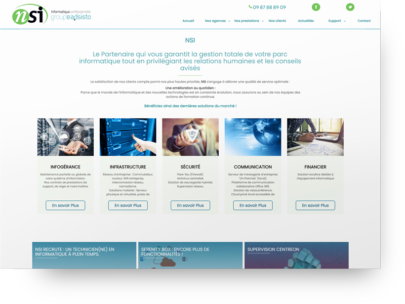 creation site societe informatique