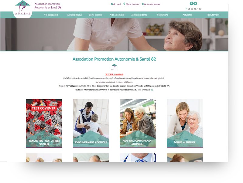 creation site association santé 82