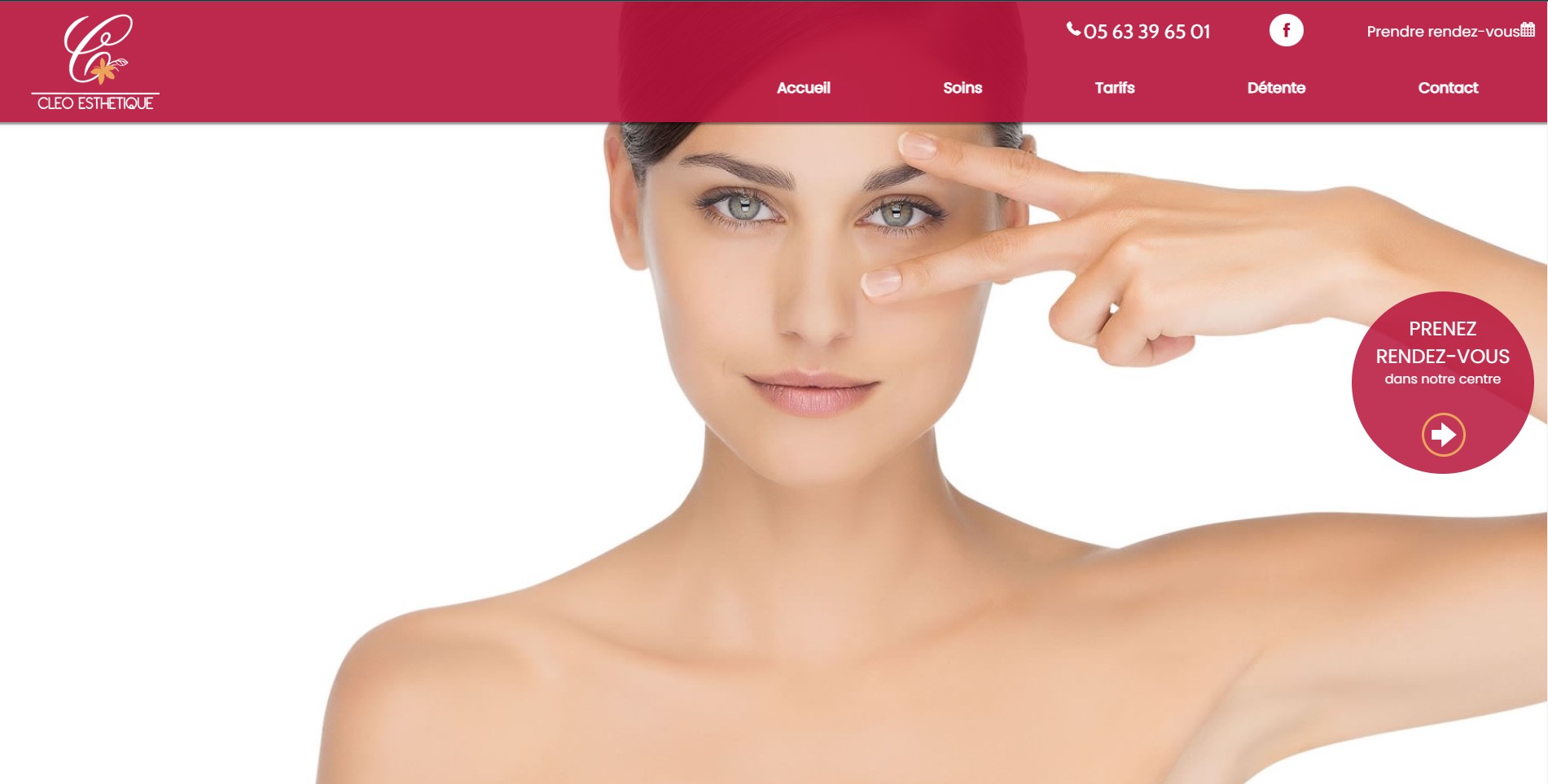 Création d'un site internet pour un salon esthétique