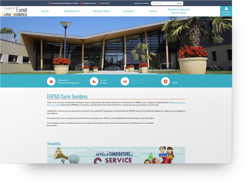 Creation site Ehpad rabastens