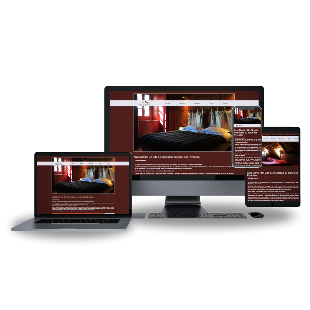 creation site gites pyrenees