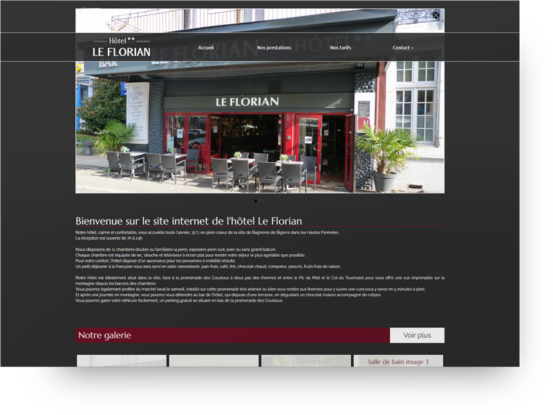 creation site hotel bagneres