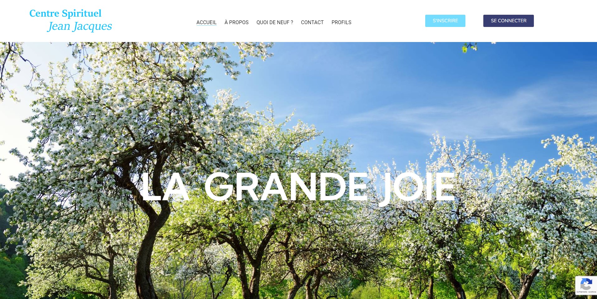 Création site internet pour un centre spirituel