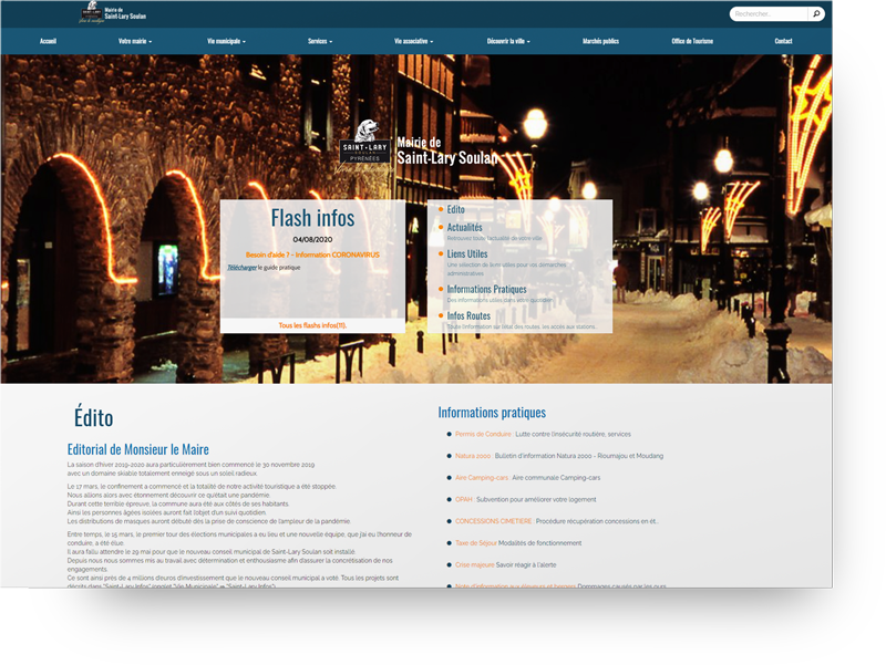 creation site mairie st-lary