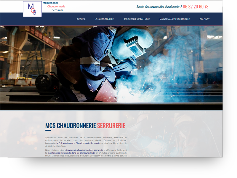 creation site societe chaudronnerie