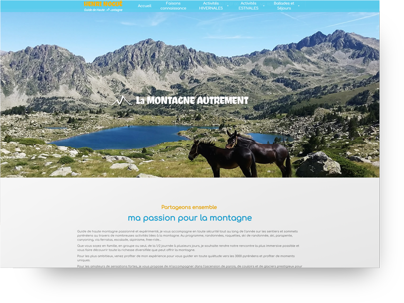 creation site guide haute montagne