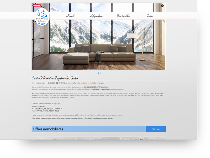 creation site etude notariale
