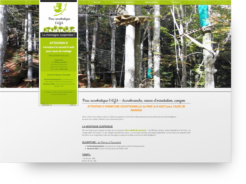 creation site parc plein air