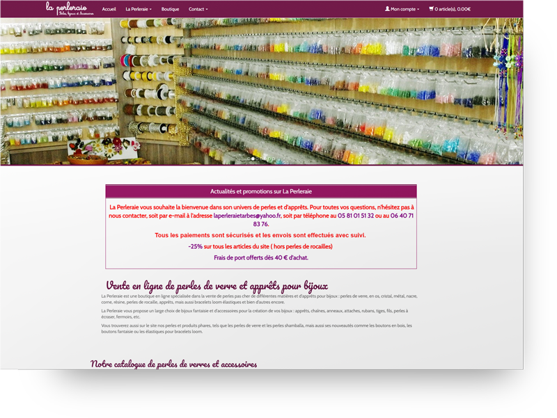 creation boutique perles bijoux