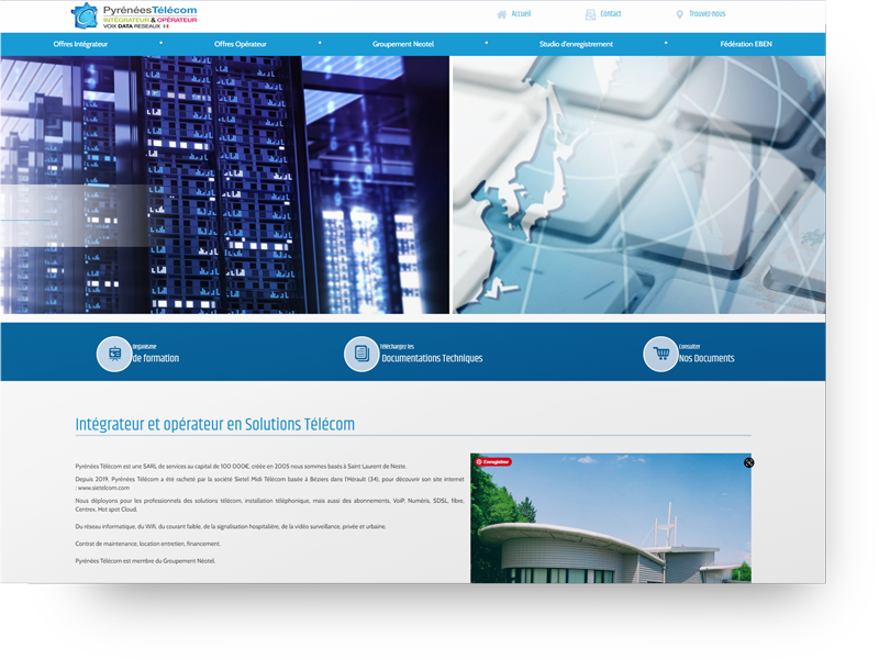 creation site societe telecom
