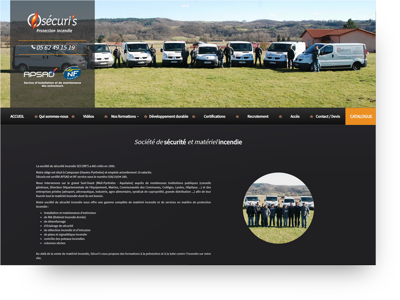 creation site societe securite
