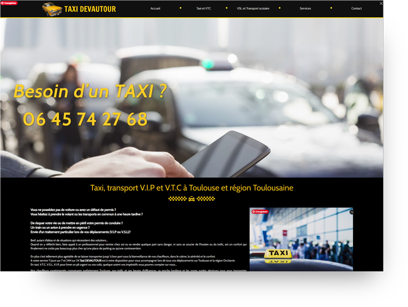 creation site taxi pelleport