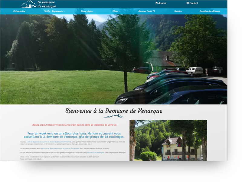 creation site gite luchon